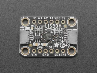 LIS3DH accelerometer breakout; the pod uses the LIS2DH12