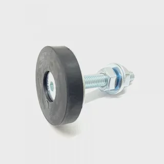 M10 studded rubber leveling foot with 50 mm base