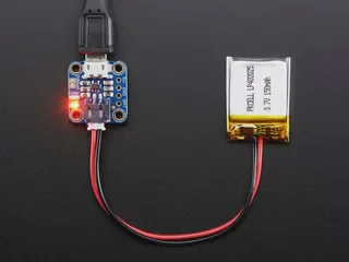 Li-ion charger breakout; the pod uses a TI BQ24074