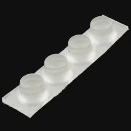 Adhesive silicone bumpers; the kit uses EPDM pads