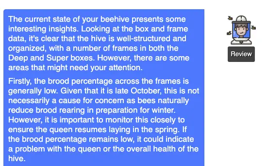 AI beekeeping assistant